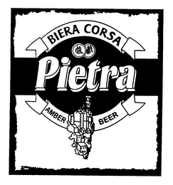 PIETRA BIERA CORSA AMBER BEER logo