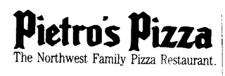 PIETRO'S PIZZA THE NORTHWEST FAMILY PIZZA RESTAURANT. logo