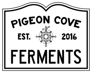 PIGEON COVE EST. N 2016 FERMENTS logo