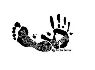 PIGGIES & PAWS BY JENNIFER THOMAS logo