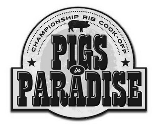 PIGS IN PARADISE CHAMPIONSHIP RIB COOK-OFF logo