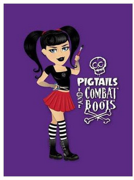 PIGTAILS -AND- COMBAT BOOTS logo