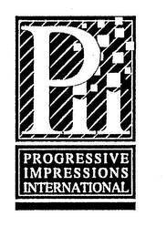 PII PROGRESSIVE IMPRESSIONS INTERNATIONAL logo
