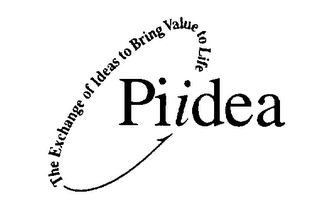 PIIDEA THE EXCHANGE OF IDEAS TO BRING VALUE TO LIFE logo