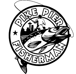 PIKE PIER FISHERMAN logo
