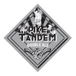 PIKE TANDEM DOUBLE ALE MALT HOPS P THE PIKE BREWING CO SEATTLE FAMILY OWNED logo