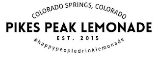 PIKES PEAK LEMONADE COLORADO SPRINGS, COLORADO EST. 2015 #HAPPYPEOPLEDRINKLEMONADE logo