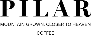 PILAR MOUNTAIN GROWN, CLOSER TO HEAVEN COFFEE logo