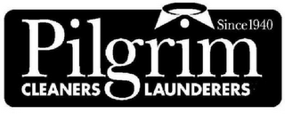 PILGRIM CLEANERS LAUNDERERS SINCE 1940 logo