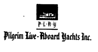 PILGRIM LIVE-ABOARD YACHTS INC. P.L.A.Y. logo