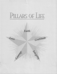 PILLARS OF LIFE FAITH GRATITUDE INTEGRITY COURAGE LOVE logo