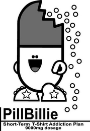 PILLBILLIE SHORT-TERM T-SHIRT ADDICTION PLAN 9000MG DOSAGE logo