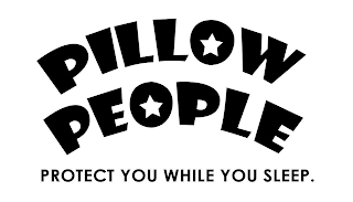 PILLOW PEOPLE PROTECT YOU WHILE YOU SLEEP. logo