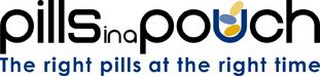 PILLS IN A POUCH THE RIGHT PILLS AT THE RIGHT TIME logo