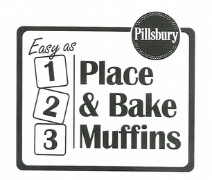PILLSBURY EASY AS 123 PLACE & BAKE MUFFINS logo