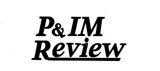P&IM REVIEW logo