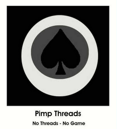 PIMP THREADS NO THREADS, NO GAME logo