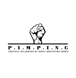 P.I.M.P.I.N.G. POSITIVELY INFLUENCING MY PEOPLE NEGOTIATING GROWTH logo