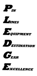 PIN LINES EQUIPMENT DESTINATION GEAR EXCELLENCE logo