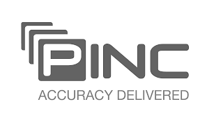 PINC ACCURACY DELIVERED logo