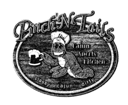 PINCH'N TAILS CAJUN SPORTS KITCHEN CLASSY CAJUN DIRTY logo