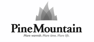 PINE MOUNTAIN MORE WARMTH. MORE TIME. MORE LIFE. logo