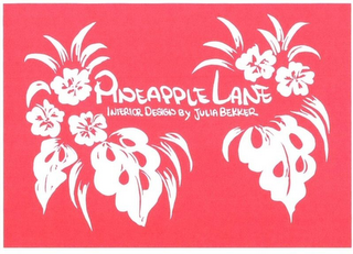 PINEAPPLE LANE INTERIOR DESIGN BY JULIA BEKKER logo