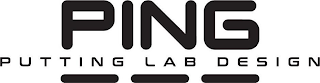 PING PUTTING LAB DESIGN logo