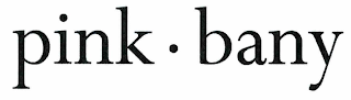PINK · BANY logo