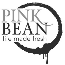 PINK BEAN LIFE MADE FRESH logo