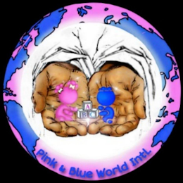 PINK & BLUE WORLD INTL. ABC logo
