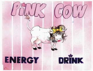 PINK COW ENERGY DRINK logo