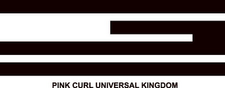 PINK CURL UNIVERSAL KINGDOM logo
