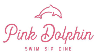 PINK DOLPHIN SWIM SIP DINE logo