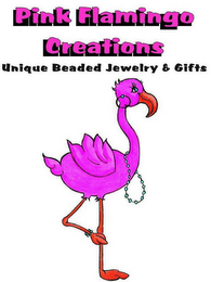 PINK FLAMINGO CREATIONS UNIQUE BEADED JEWELRY & GIFTS logo