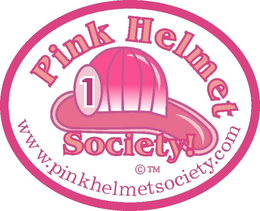 PINK HELMET SOCIETY! WWW.PINKHELMETSOCIETY.COM logo