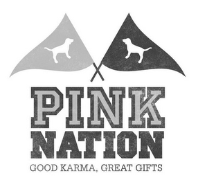 PINK NATION GOOD KARMA, GREAT GIFTS logo
