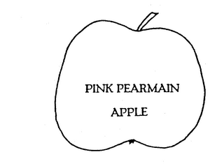 PINK PEARMAIN APPLE logo