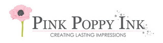 PINK POPPY INK CREATING LASTING IMPRESSIONS logo