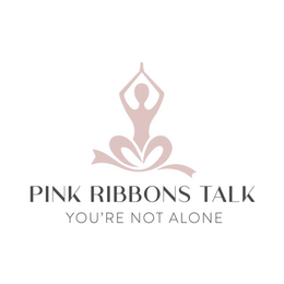 PINK RIBBONS TALK YOU'RE NOT ALONE logo