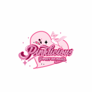 PINKLICIOUS PRESS ON NAILS logo