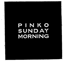 PINKO SUNDAY MORNING logo