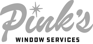 PINK'S WINDOW SERVICES logo