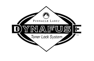 PINNACLE LABEL, DYNAFUSE, TONER LOCK SYSTEM logo