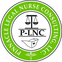 PINNACLE LEGAL NURSE CONSULTING, LLC. P-LNC logo