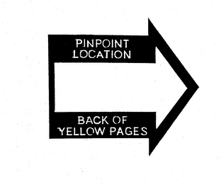 PINPOINT LOCATION BACK OF YELLOW PAGES logo
