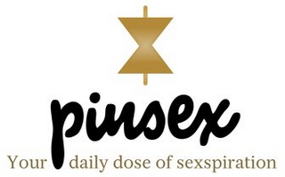 PINSEX YOUR DAILY DOSE OF SEXSPIRATION logo