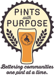 PINTS WITH PURPOSE BETTERING COMMUNITIES ONE PINT AT A TIME. THE GREAT NORTHERN BREWING COMPANY YAHOO! logo