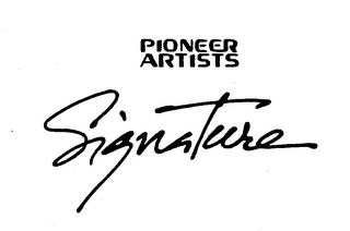 PIONEER ARTISTS SIGNATURE logo