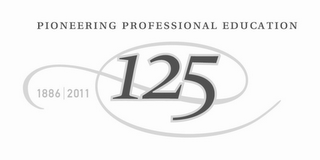 PIONEERING PROFESSIONAL EDUCATION 125 1886|2011 logo